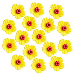Patelai Hummingbird Feeder Replacement Flowers in Yellow and Red