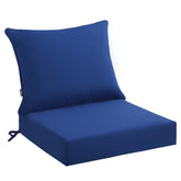 PatioGlow Outdoor Seat Cushion Set blue colour front view