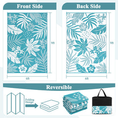 Pauwer outdoor rug reversible floral pattern