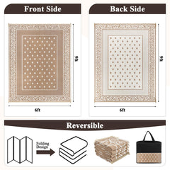 Pauwer outdoor rug showcasing the reversible design