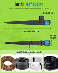 Pawfly drip irrigation emitters in blue colour