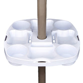 PayandPack Umbrella Table Tray front view in white