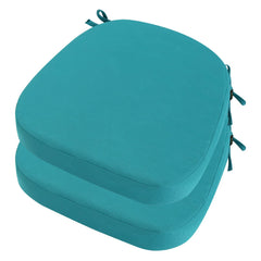 Peacock Blue idee-home outdoor chair cushions front view