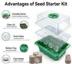 Peat pellets included in the Halatool Seed Starter Kit