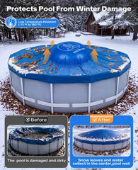 Pechfun pool pillow showing double-layer PVC material