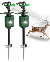 Peepst Motion-Activated Sprinkler front view with green casing