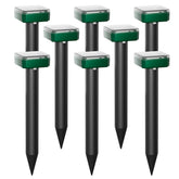 Peepst Solar Powered Mole Repeller front view, Jade colour