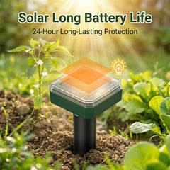 Peepst Solar Powered Mole Repeller solar panel close-up
