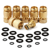 PELTEFLU Garden Water Pipe Quick Connect solid brass fittings front view