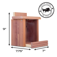 Pennington Cedar Squirrel Snacker Feeder side view