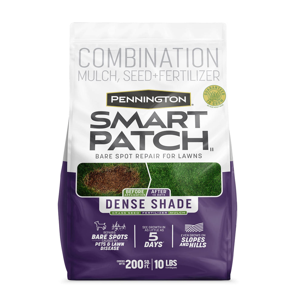 Pennington Smart Patch Dense Shade Grass Seeds 10 LB front view