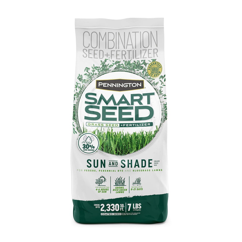 Pennington Smart Seed Sun & Shade Mix Grass Seed 7 lb front view