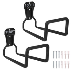 PeoMev Heavy Duty Hose Hanger front view with mounting screws
