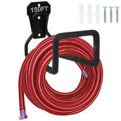 PeoMev wall mounted garden hose holder in black