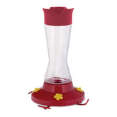 Perky-Pet 210PB Pinch-Waist Hummingbird Feeder front view with red glass