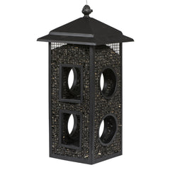 Perky-Pet Fly-Thru Wild Bird Feeder front view with mesh sides