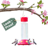 Perky-Pet Hummingbird Feeder red glass front view