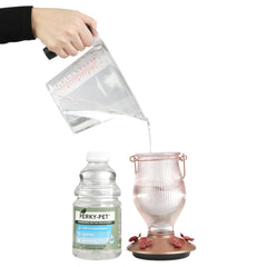 Perky-Pet hummingbird nectar packaging side view