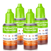 Pestvanish Fruit Fly Trap Refill Liquid 4 pack green bottles front view