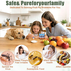 Pestvanish Fruit Fly Trap Refill Liquid with blue label