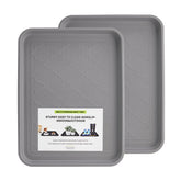 PETABBY Boot Tray grey front view 16.7x12.8 inches