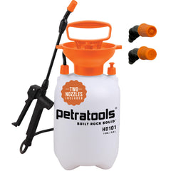 Petra Garden Pump Sprayer front view with 1-gallon tank