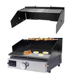 Petrirufun Wind Guard and Warming Rack Set front view