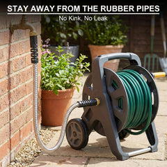 PETSWI 10ft garden hose showing universal connector