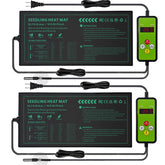 PETZOOKA Seedling Heat Mat front view, 10"x20.75", green