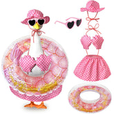 Pextian Hawaiian Porch Goose Outfit with hat and bikini