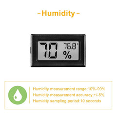 Pgzsy Mini Digital Thermometer Hygrometer back view