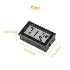 Pgzsy Mini Digital Thermometer Hygrometer LCD display