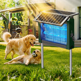 PhatroyYee Solar Bug Zapper front view with dual solar panels