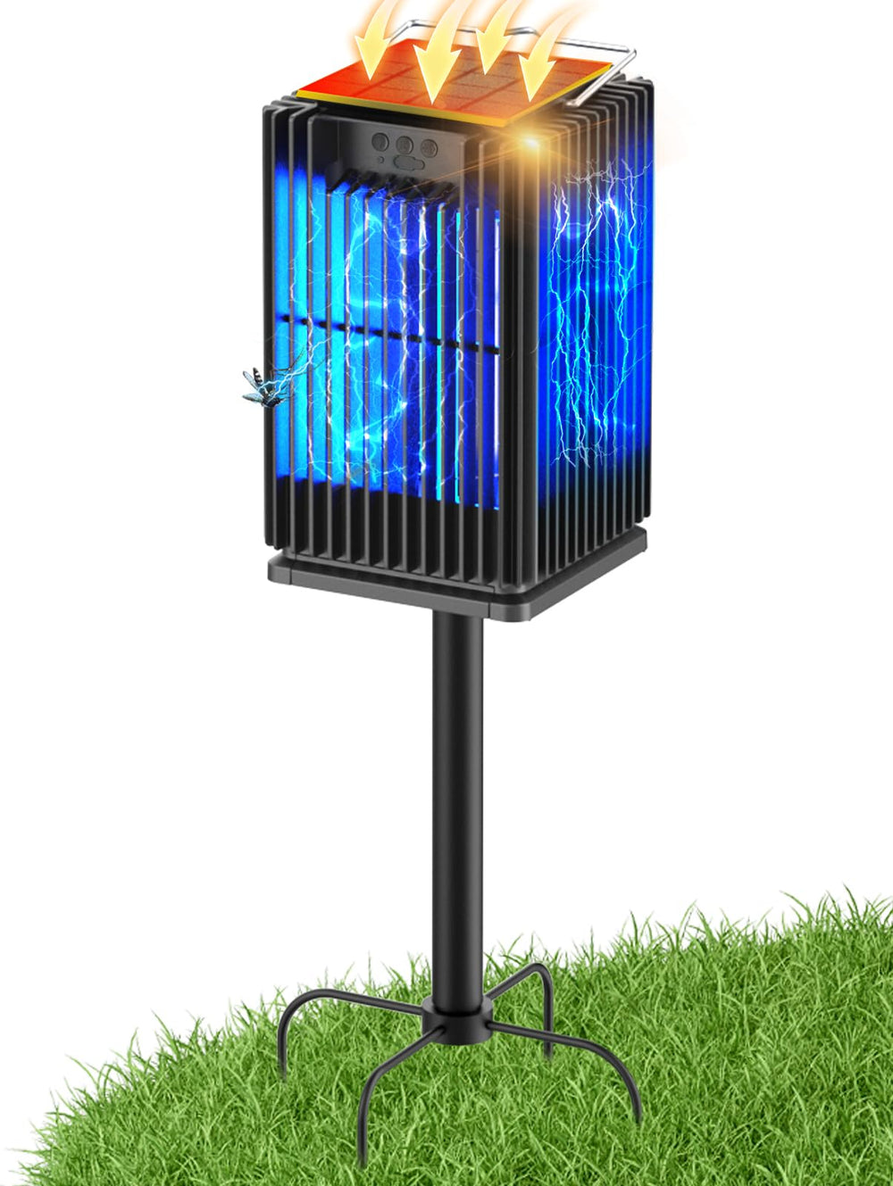 PhatroyYee Solar Bug Zapper Outdoor back view