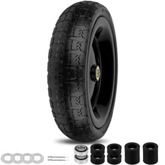 phepetroll 13 inch flat free tire front view