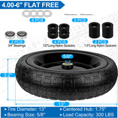 phepetroll 13 inch tire side view