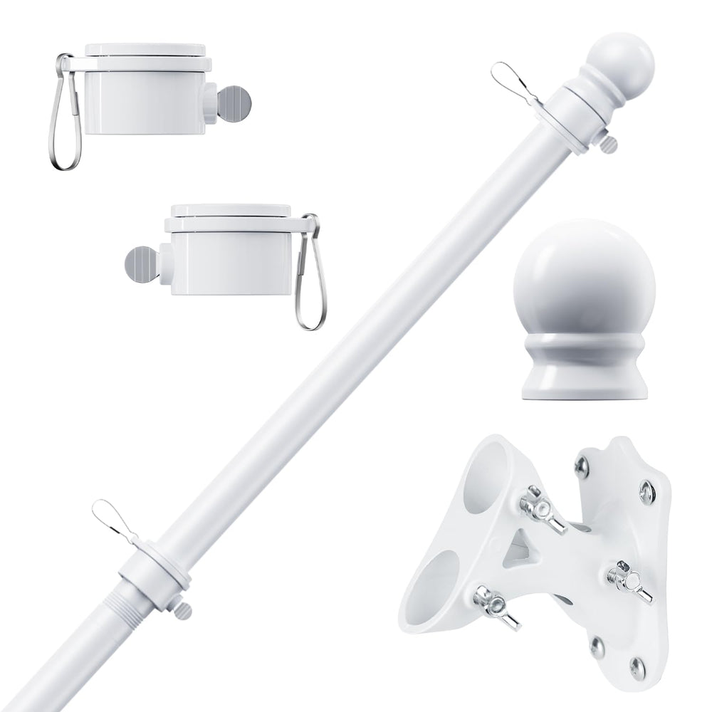 PHITRIC 5FT flagpole kit with stainless steel finish