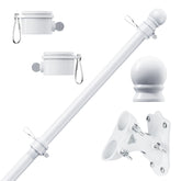 PHITRIC 5FT flagpole kit with stainless steel finish