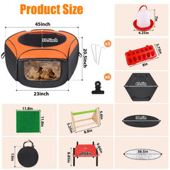Phoncoo Brooder Box side view with removable mesh top