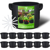 PHYEX 12-Pack 1 Gallon Grow Bags side view with handles