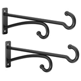 pickpiff 12-inch black plant hanger hook front view