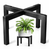 pickpiff Plant Stand black model front view with 11.6-inch top
