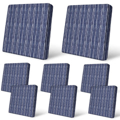 pickyNproud 8PCS Navy Patio Cushion Covers front view