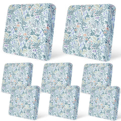 pickyNproud 8Pcs Patio Cushion Covers in Light Cyan, front view