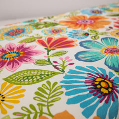 Pillow Perfect chair pads on outdoor wicker chair