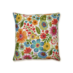 Pillow Perfect Gregoire Floral Floor Pillow front view
