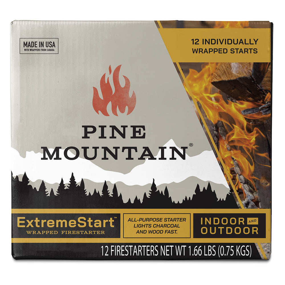 Pine Mountain Firestarters ExtremeStart, 12 wrapped sticks front view