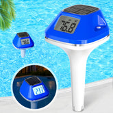 Pircaath Solar Pool Thermometer front view with large backlit display