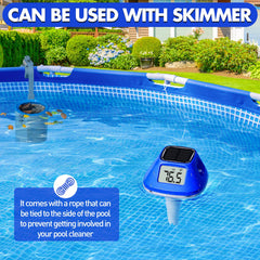 Pircaath Solar Pool Thermometer with attached rope for safety