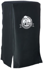 PIT BOSS Electric Smoker Cover front view, black, 23x22x41 inches